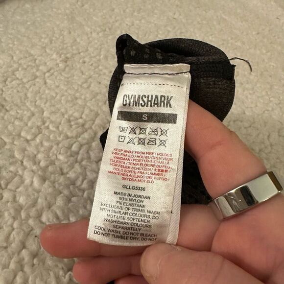 Gymshark Women’s Charcoal Heathered Gray 7/8 Ankle Size Small EUC - Picture 6 of 10